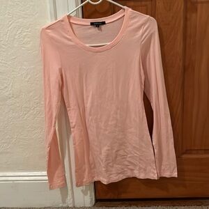 Pink crew long sleeve top